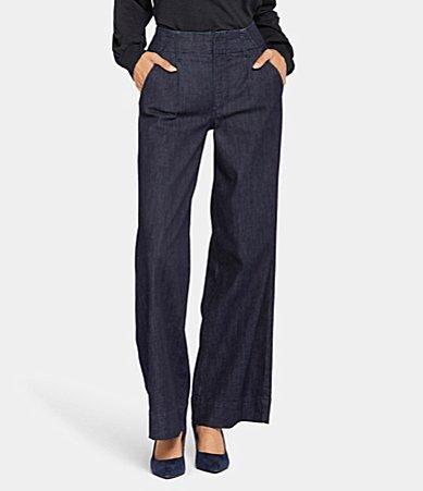 NYDJ High-Rise Mona Wide Leg Trousers in Lightweight Rinse (Lightweight Rinse) Women's Jeans Product Image