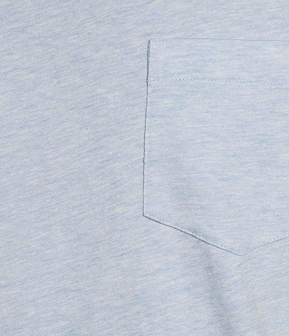 Roundtree & Yorke Short Sleeve Solid Heathered Pocket Crew T-Shirt Product Image