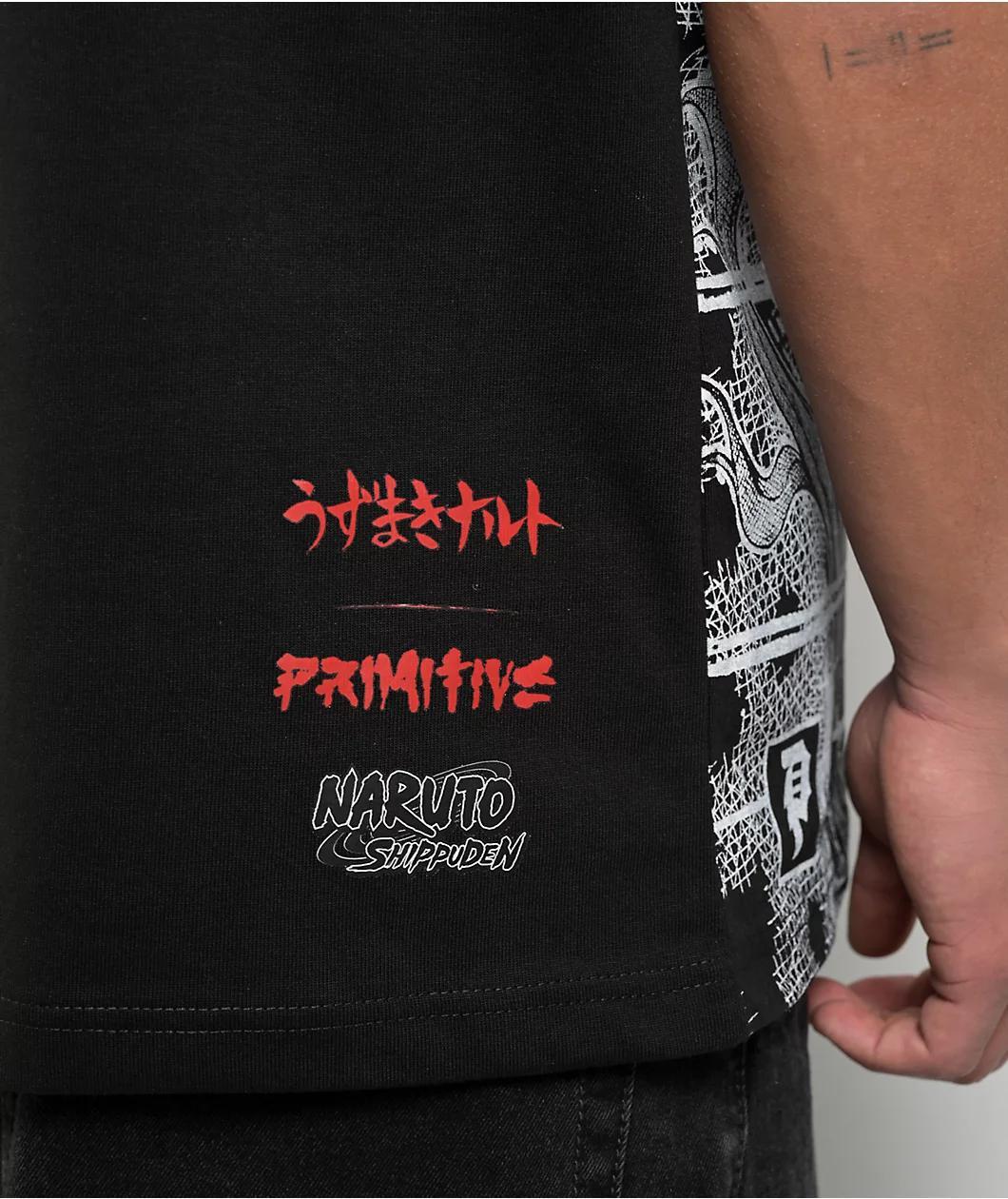 Primitive x Naruto Shippuden Beast Black T-Shirt Product Image