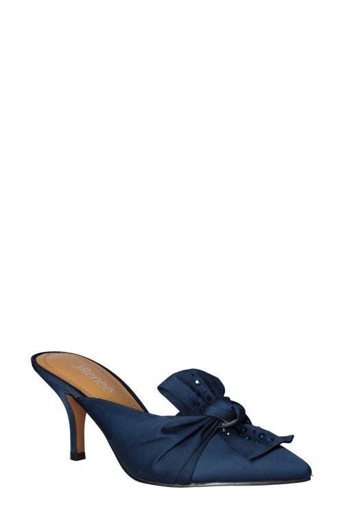 J. Renee Mianna Satin Wrap Bow Detail Jewel Embellished Dress Mules Product Image