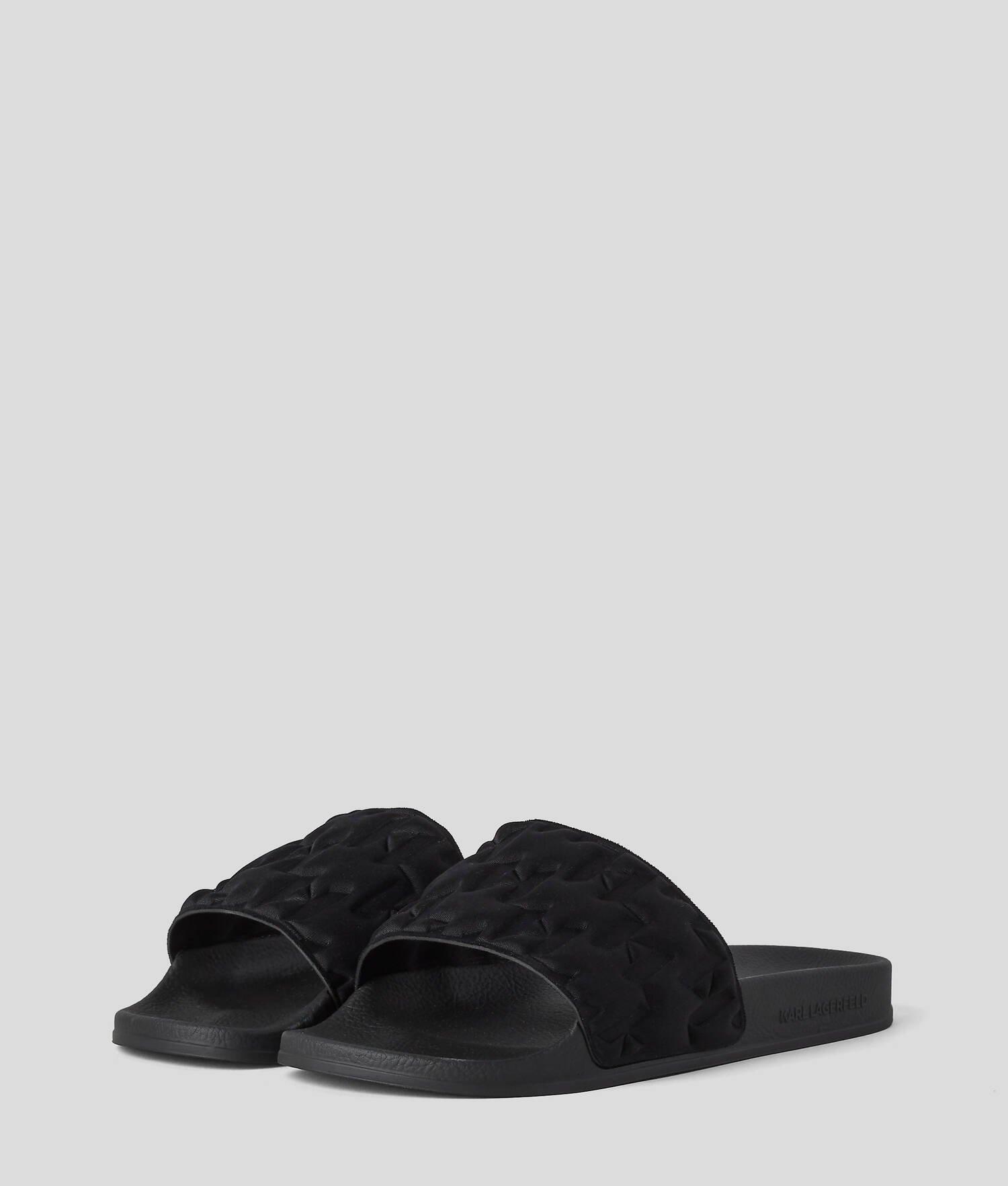 KL MONOGRAM PADDED SANDALS Product Image