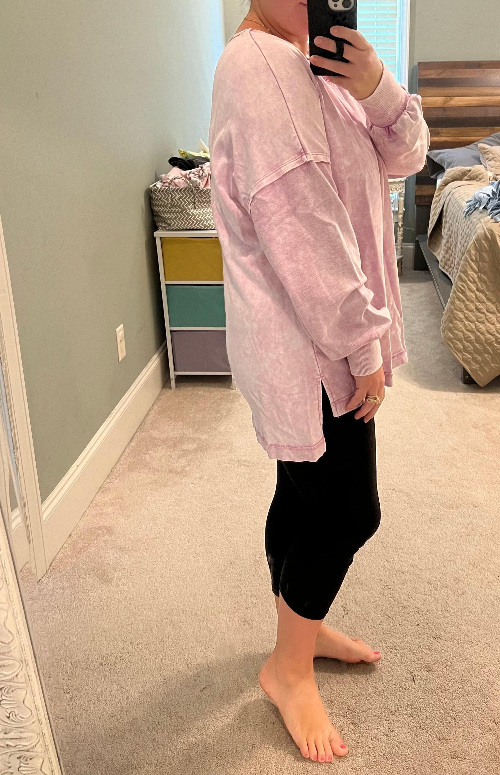 Pink Mineral Washed Top Product Image