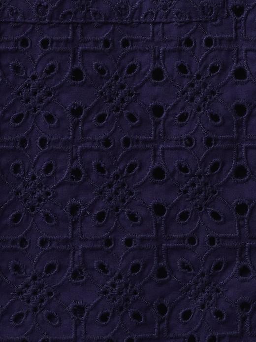 Poplin Eyelet Full-Zip Pocket Shirt Product Image
