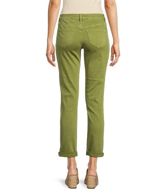 APNY Stretch Denim Mid Rise Girlfriend Rolled Cuff Jeans Product Image