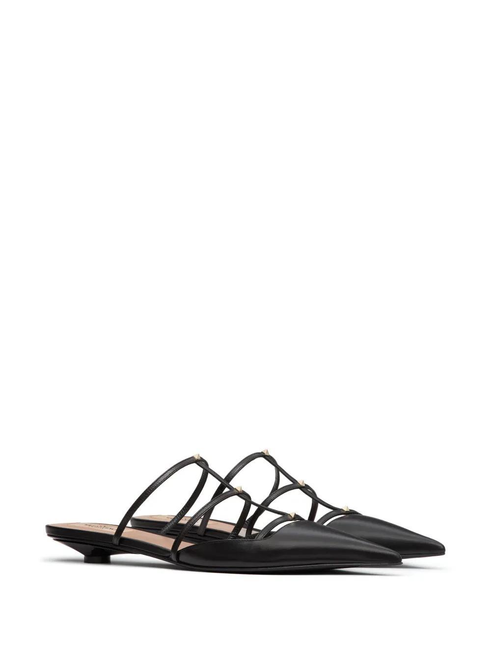 caged leather mules Product Image