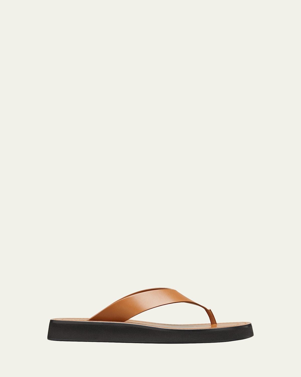 Ginza Flip-Flop Smooth Calfskin Sandals Product Image