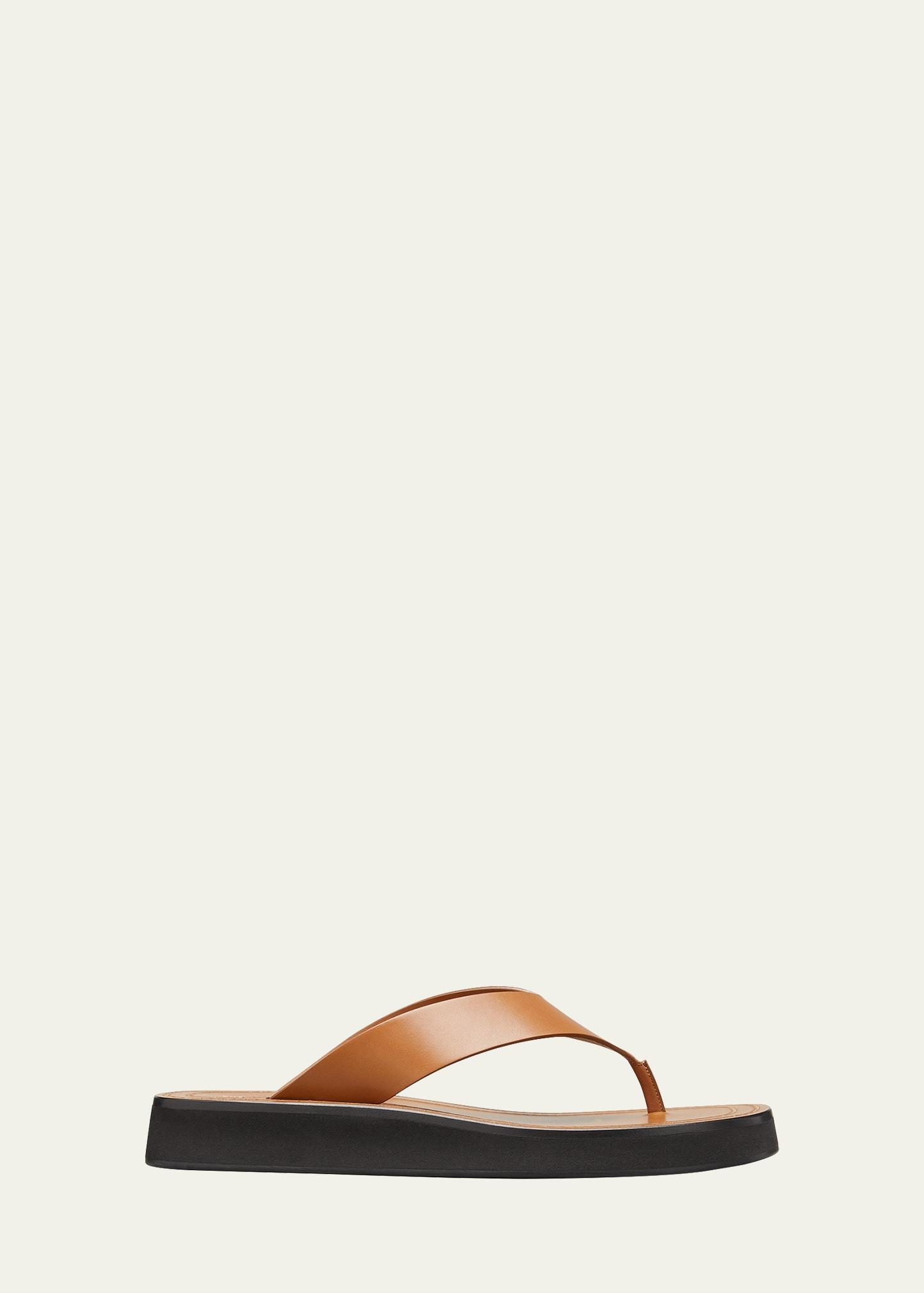 Ginza Flip-Flop Smooth Calfskin Sandals Product Image