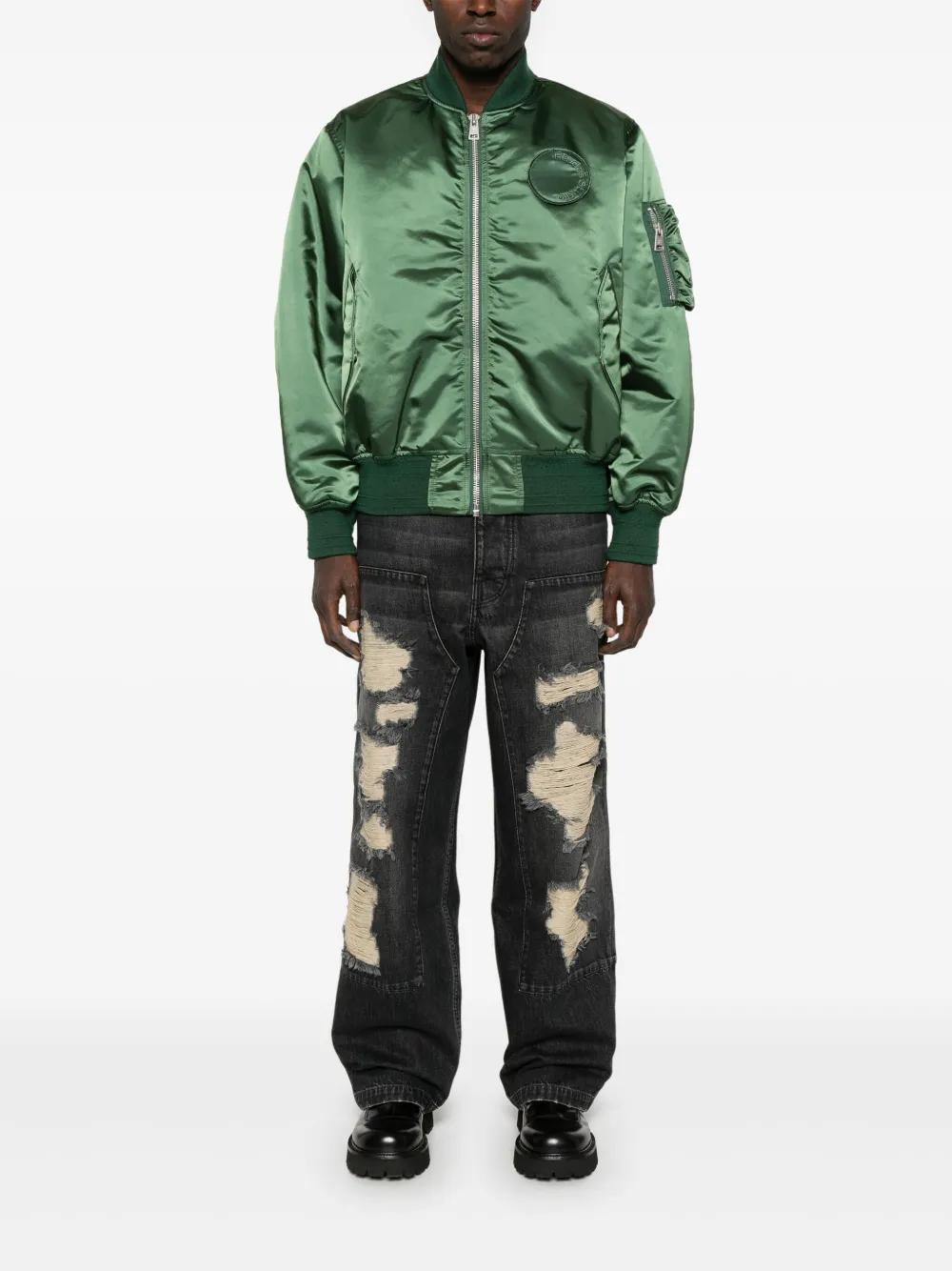 logo-patch bomber jacket Product Image