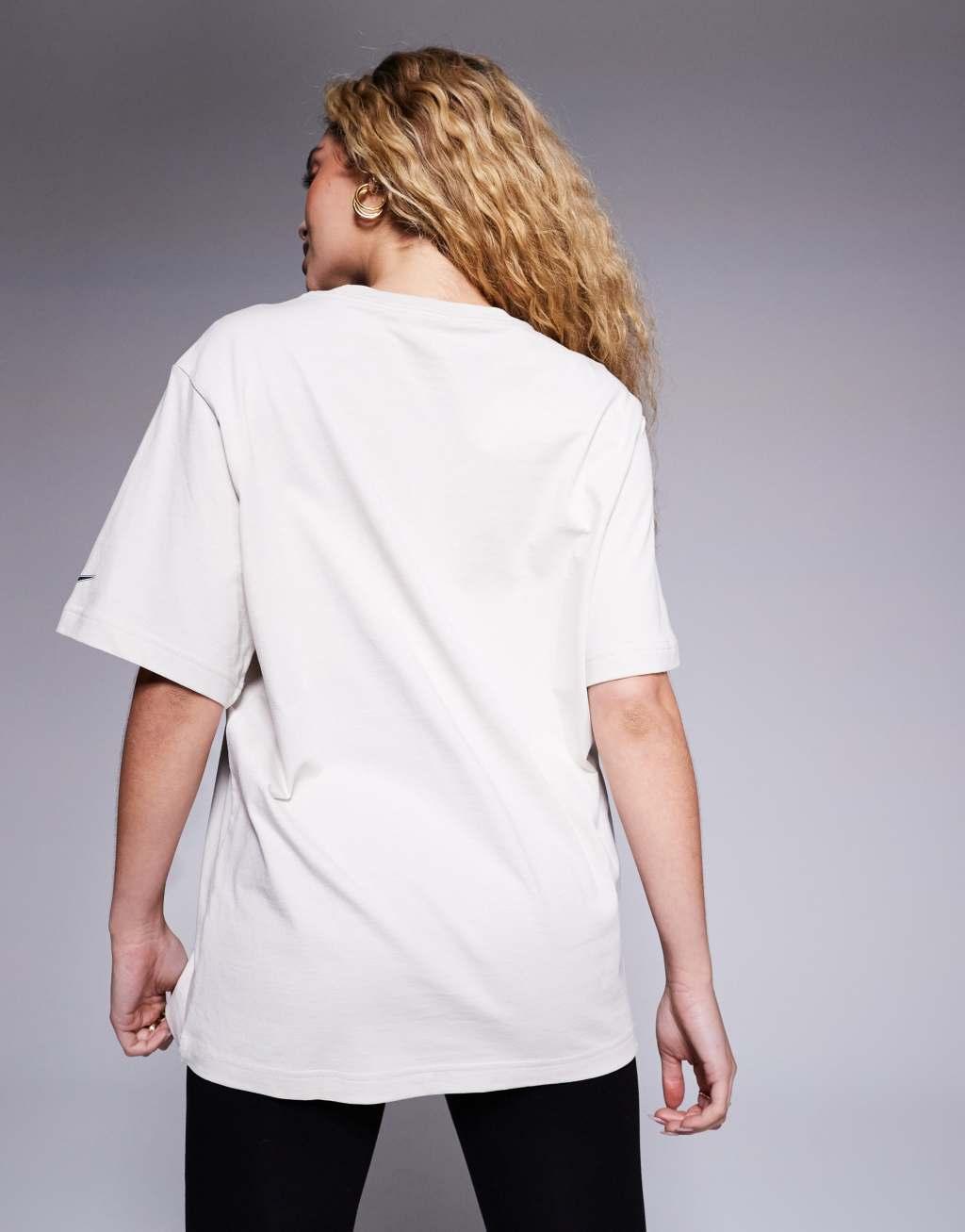 Nike Phoenix logo t-shirt in beige Product Image