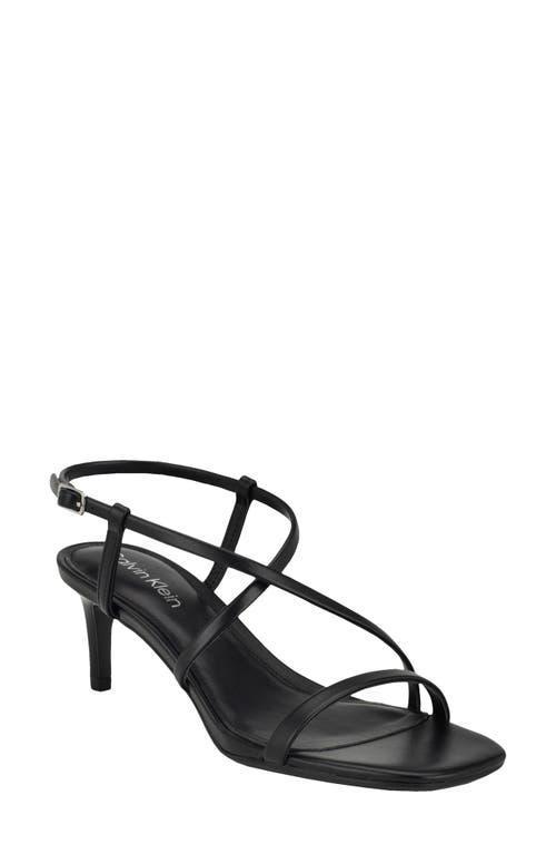Calvin Klein Womens Ishaya Strappy Low Heel Dress Sandals Product Image