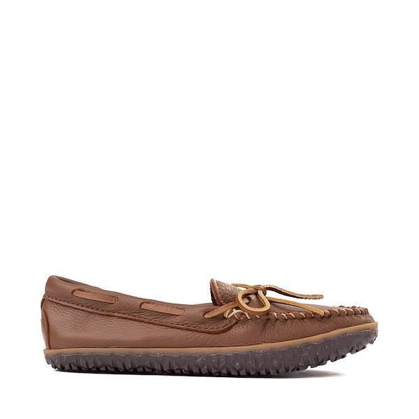 Womens Minnetonka Deerskin Tread Mocassin - Carmel Product Image