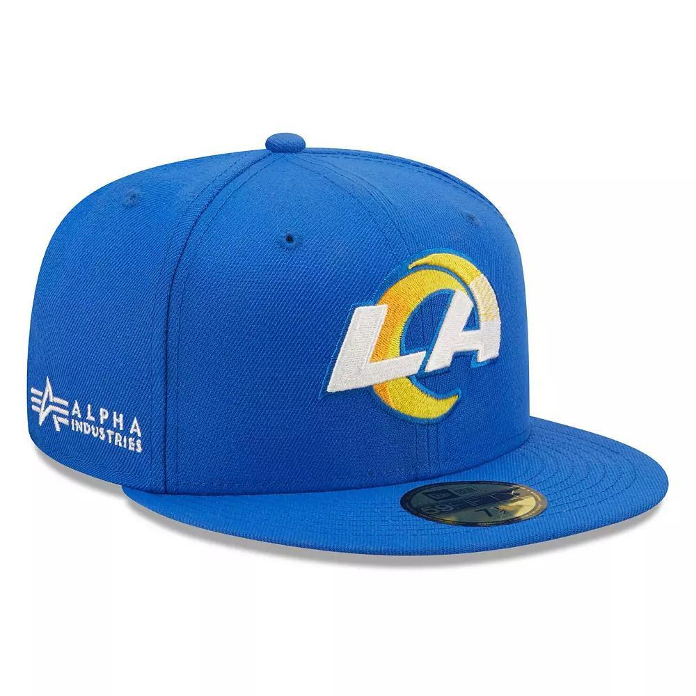 Men's New Era x Alpha Industries Royal Los Angeles Rams Alpha 59FIFTY Fitted Hat, Size: 7 1/2, Blue Product Image