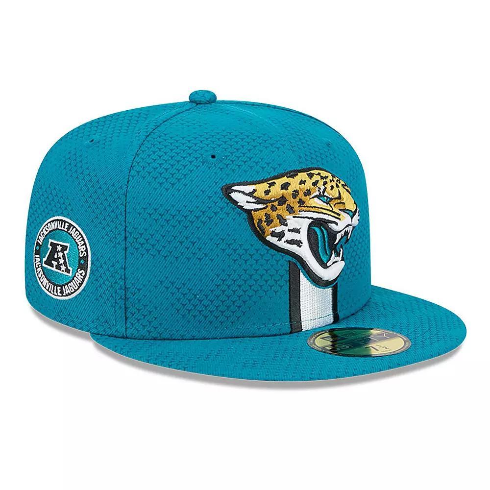 Men's New Era  Teal Jacksonville Jaguars 2024 Sideline 59FIFTY Fitted Hat, Size: 7 3/4, Blue Product Image
