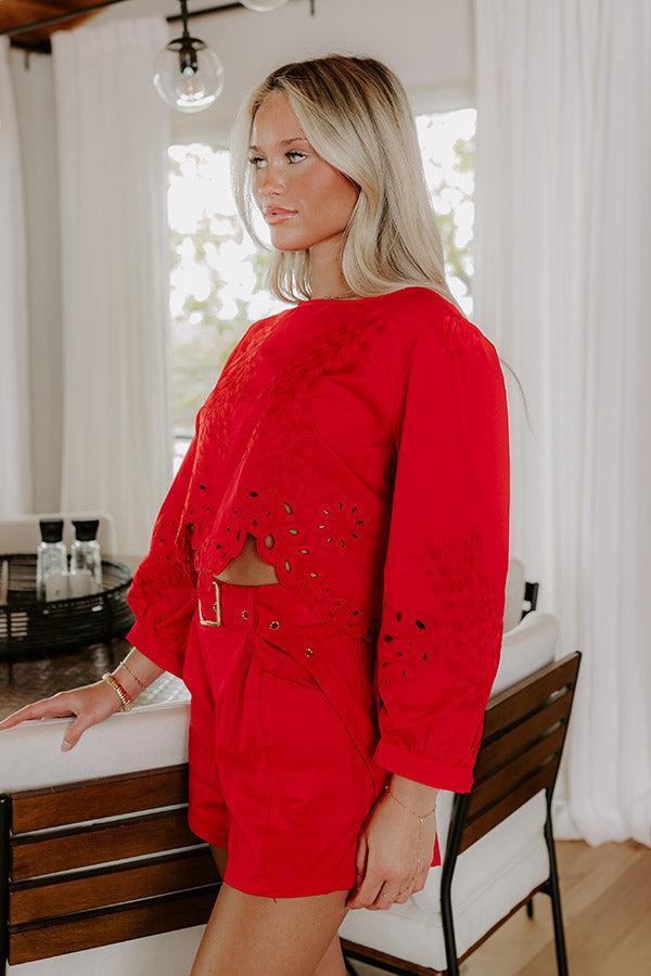Small Town Parade Embroidered Top Product Image