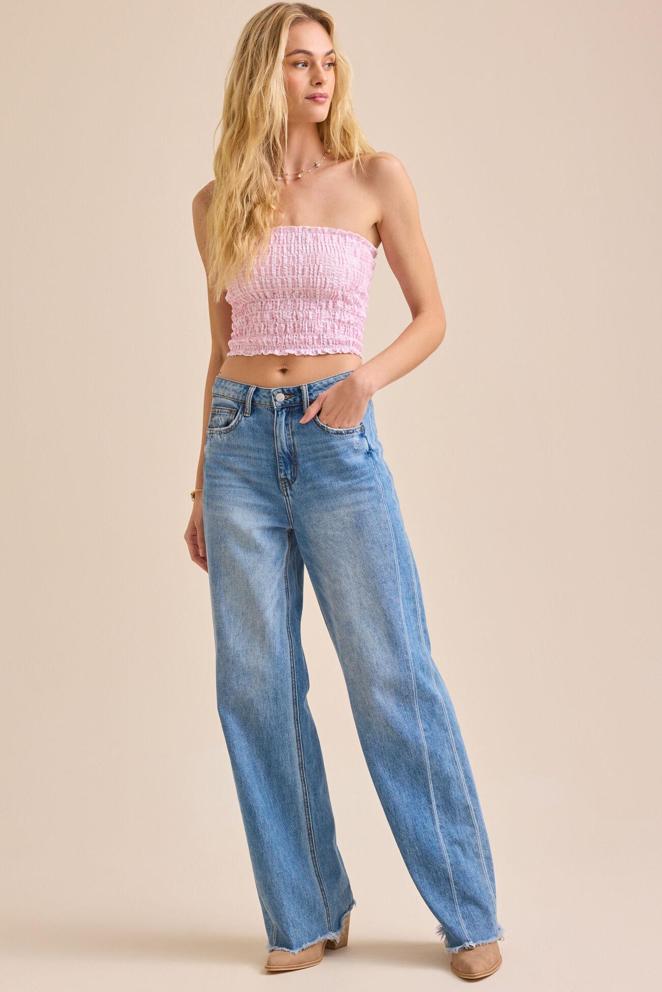 Karis Gingham Tube Top Product Image