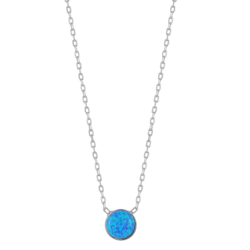 Sunkissed Sterling Gemstone Pendant Necklace, Women's, Silver Tone Product Image