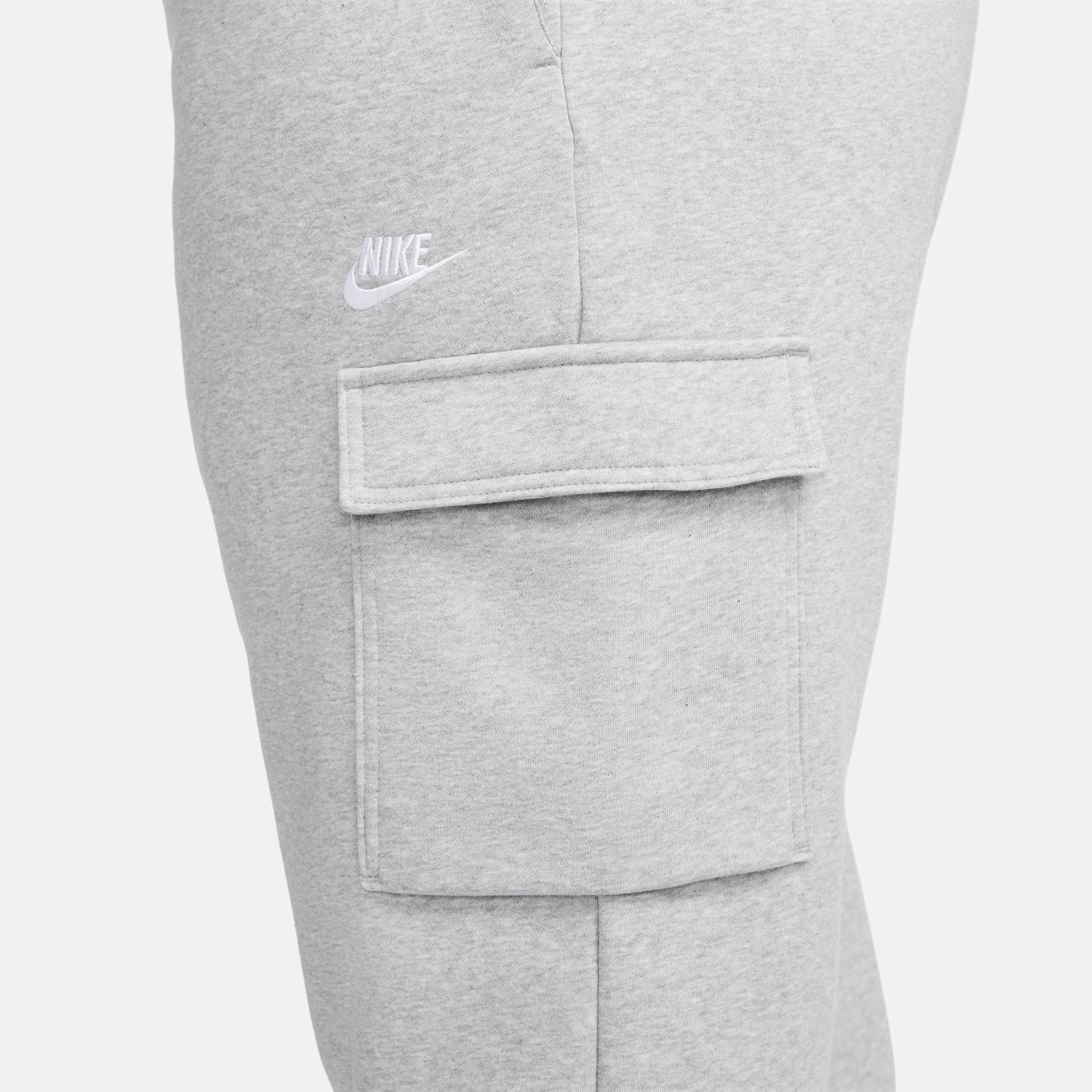 Plus Size Nike Sportswear Club Fleece Cargo Pants, Womens Gray Grey Product Image