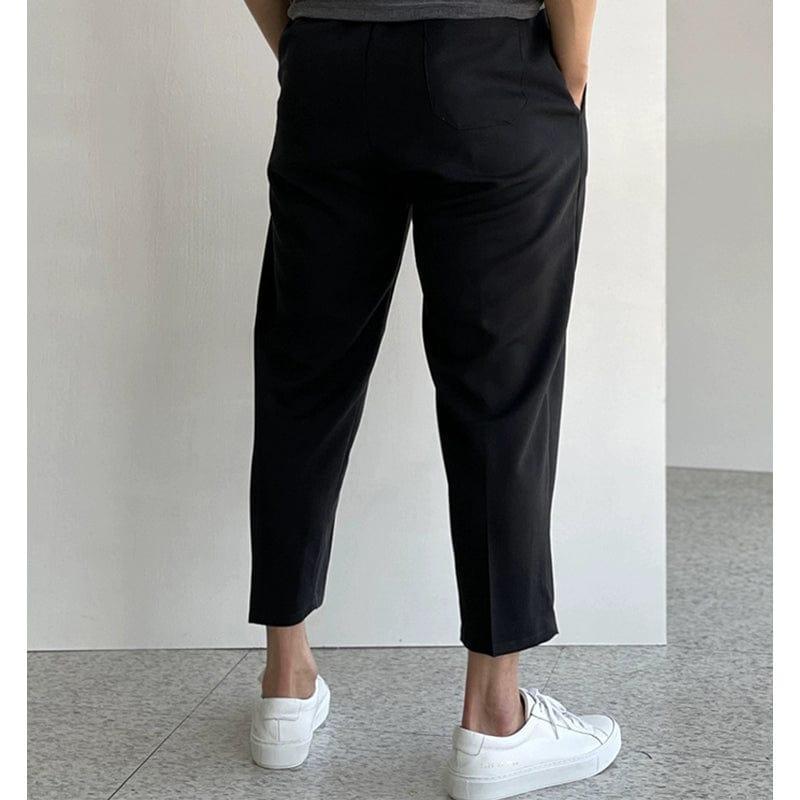 RT No. 11237 SLIM STRAIGHT CROP PANTS & COMPRESSION SHIRT Product Image