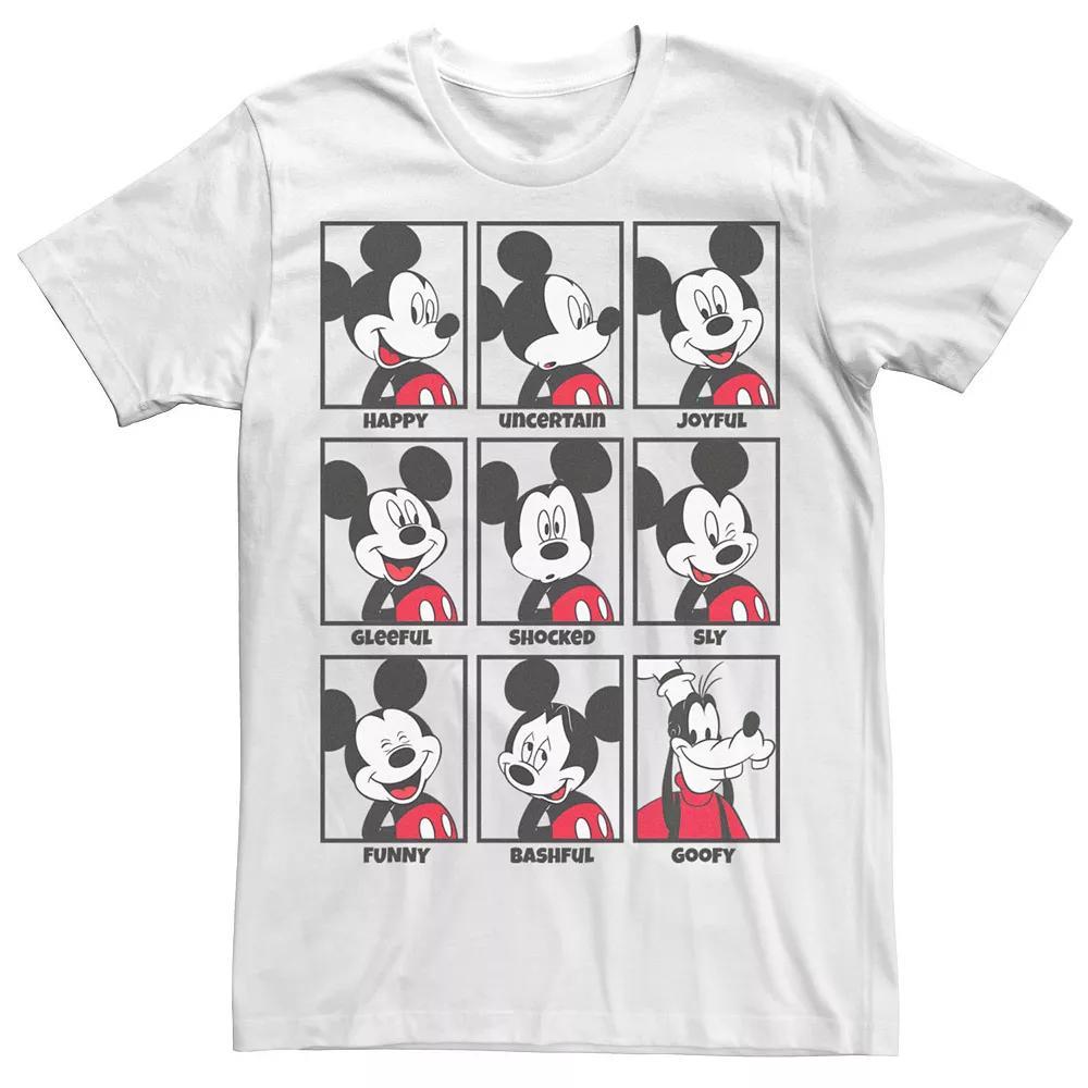 Disney's Mickey Mouse Emotions Goofy Smile Men's Tee, Size: Small, White Product Image