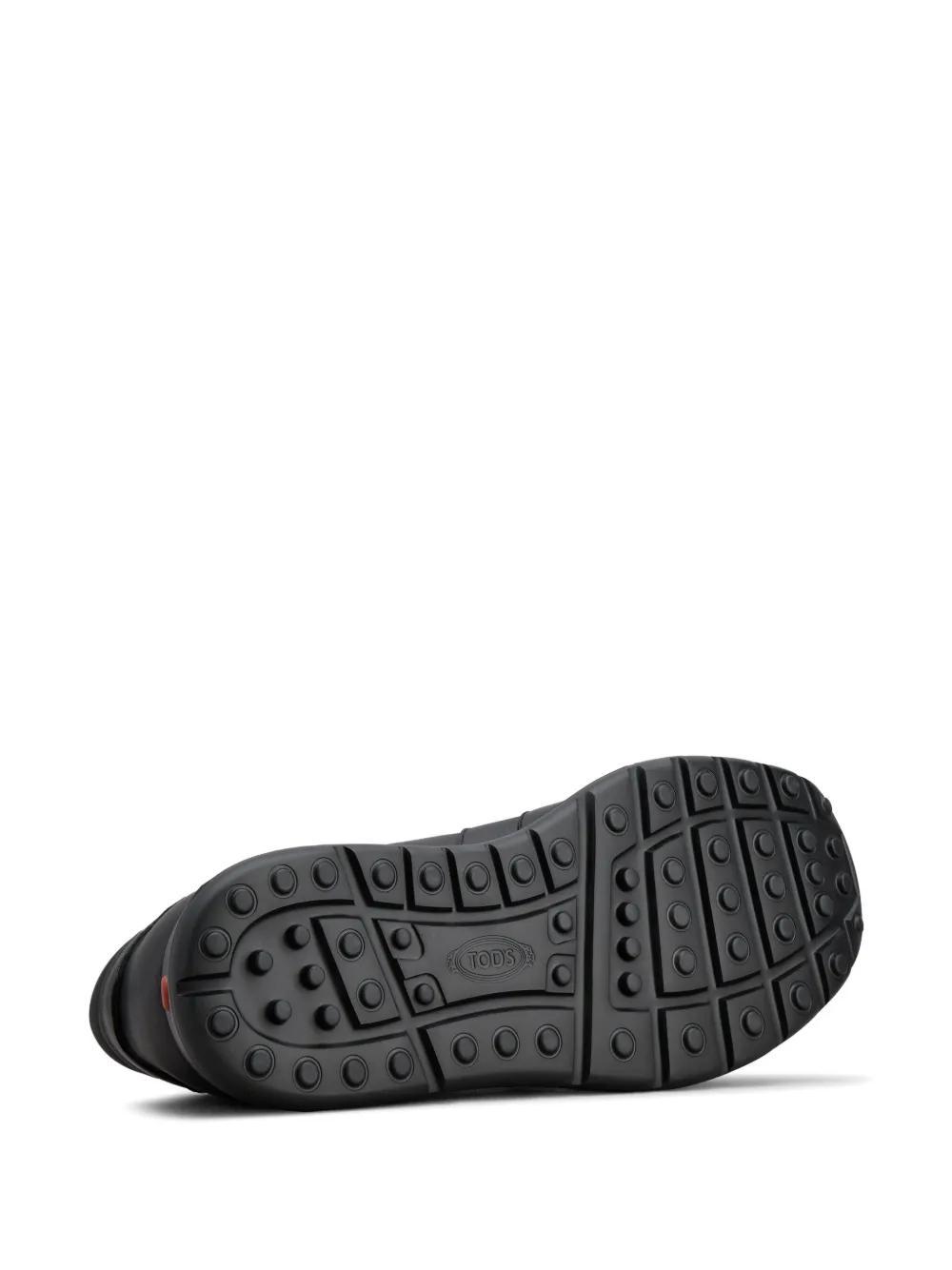 panelled leather sneakers Product Image