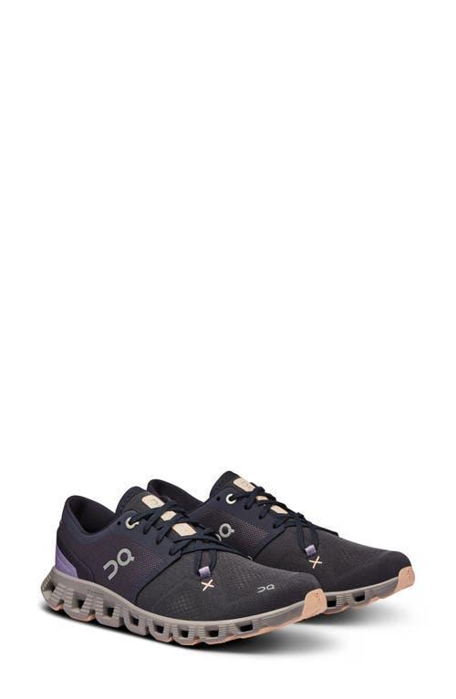 On Womens On Cloud X 3 - Womens Running Shoes Black/Black Product Image