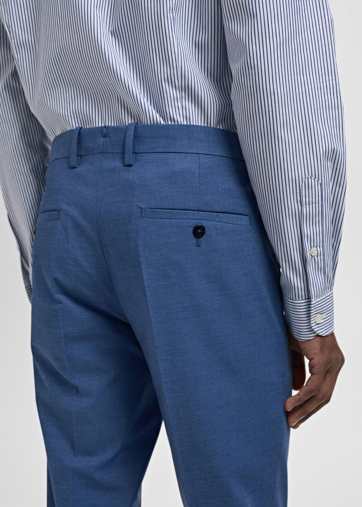 Stretch fabric super slim-fit suit trousers - Men | MANGO USA Product Image