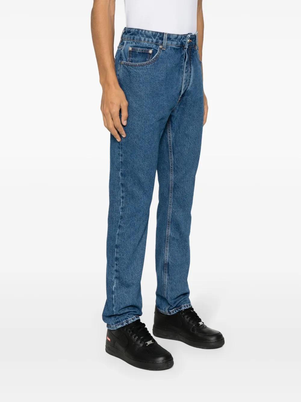 monogram-embroidered straight-leg jeans Product Image