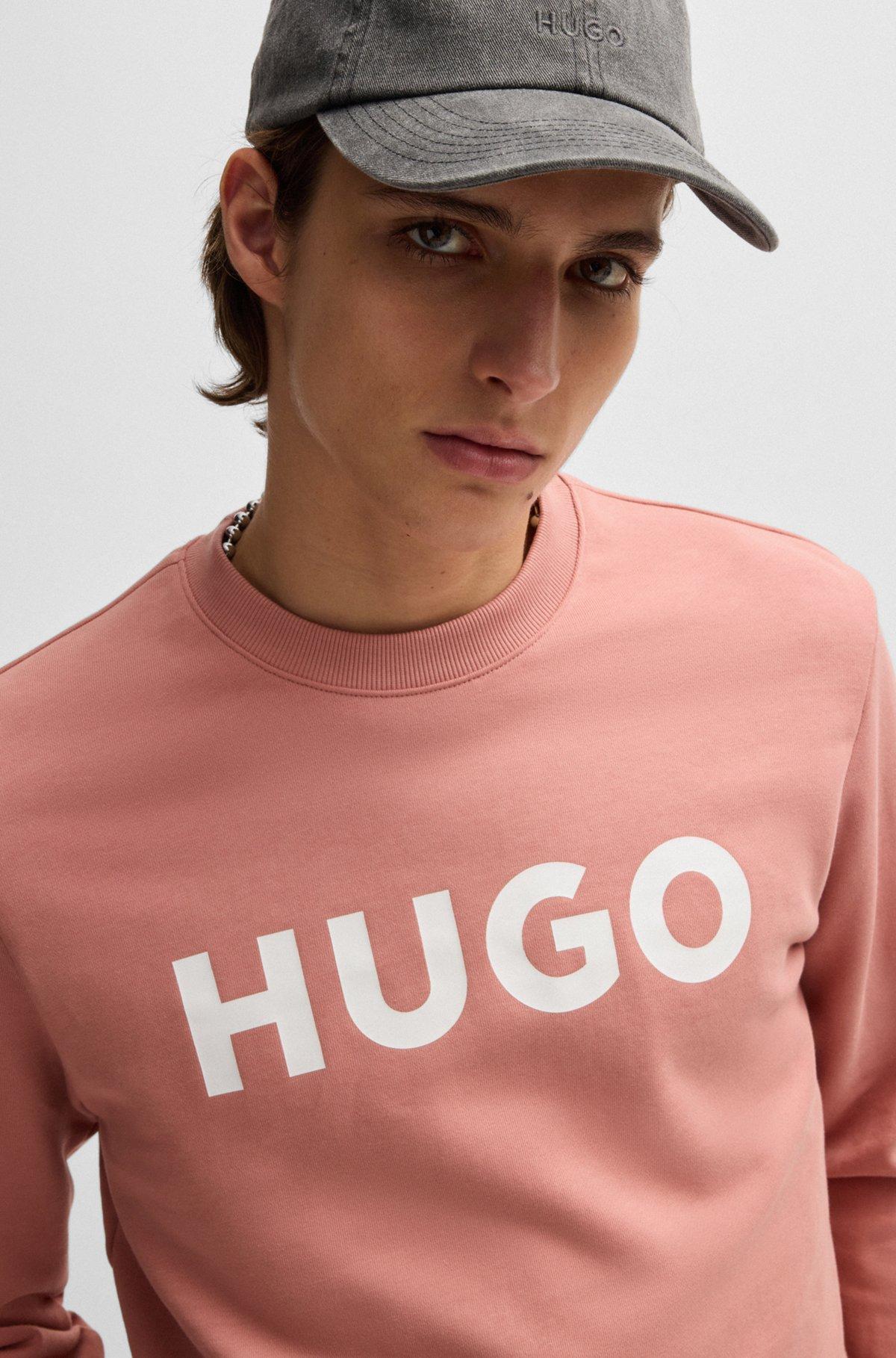Cotton-terry regular-fit sweatshirt with logo print Product Image