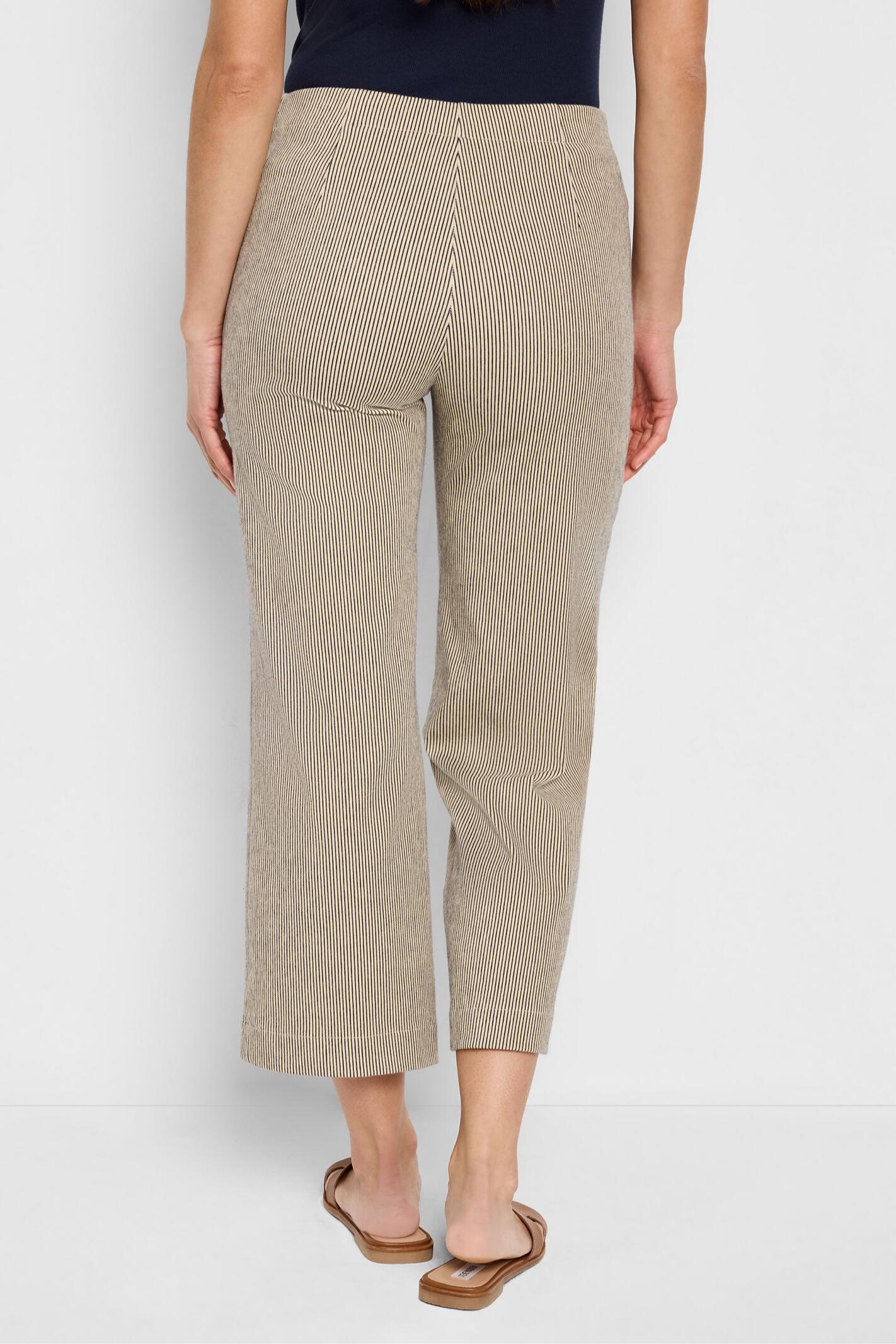 All Day Stripe Wide Leg Jean - Neutral Multi Product Image