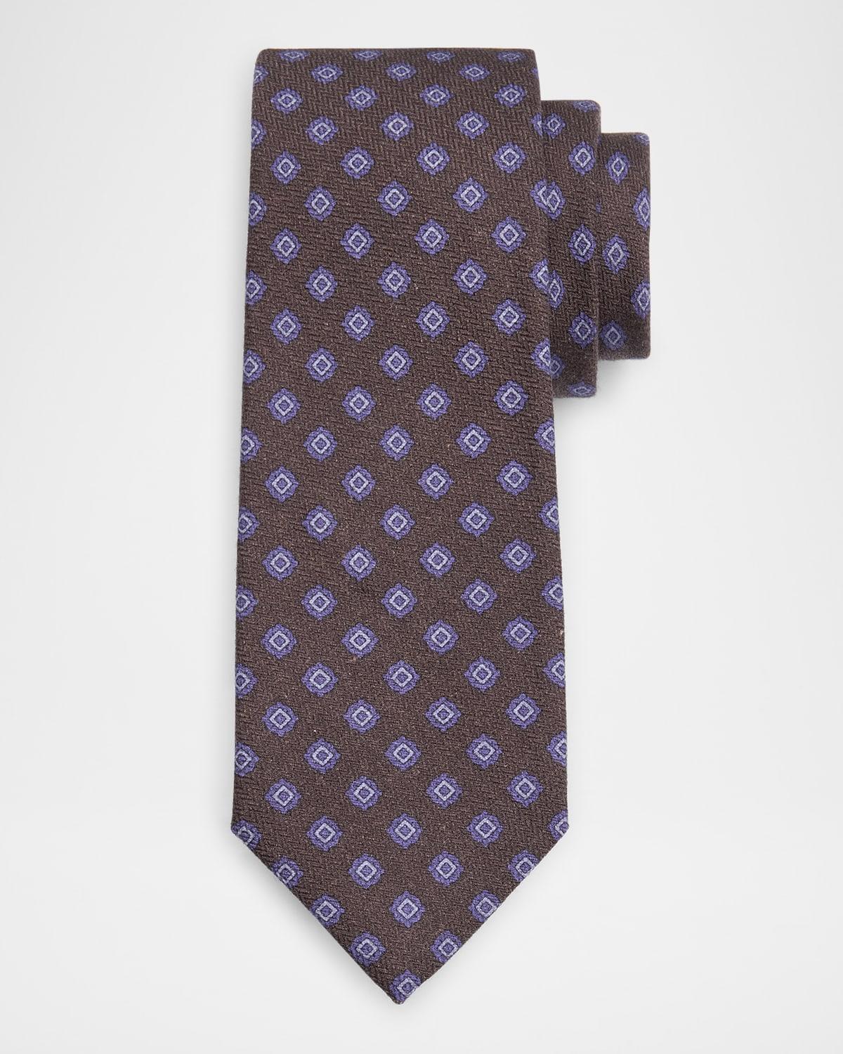 Mens Woven Paisley Silk Tie Product Image