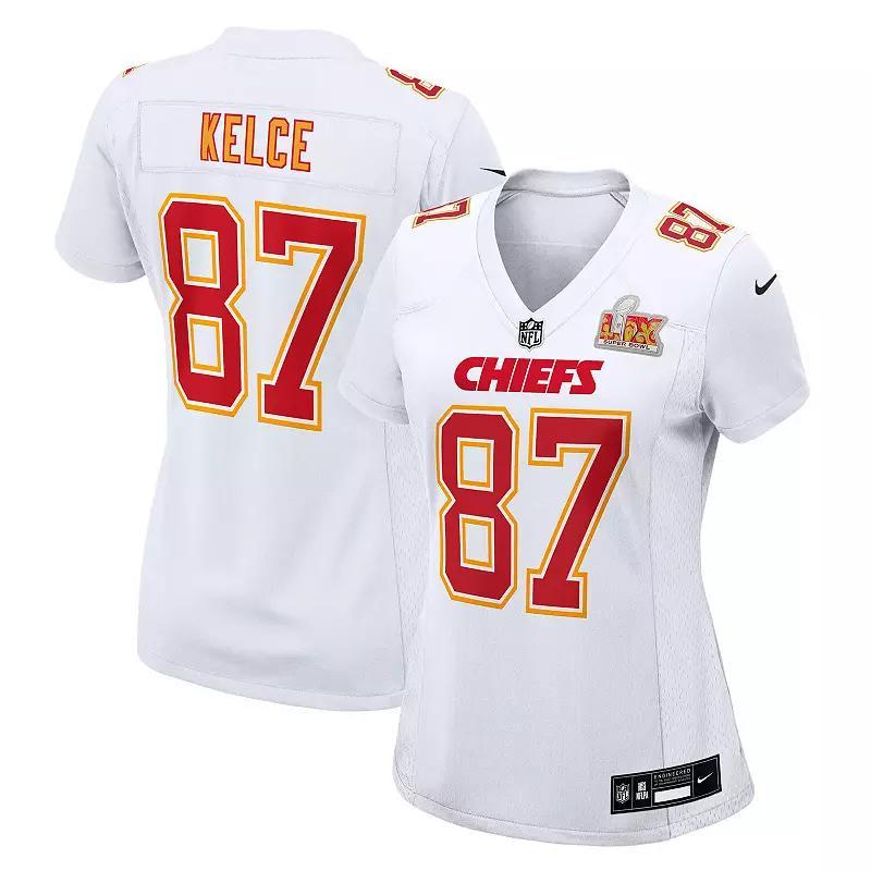 Womens Nike Travis Kelce Tundra Kansas City Chiefs Super Bowl LIX Fashion Game Jersey Product Image