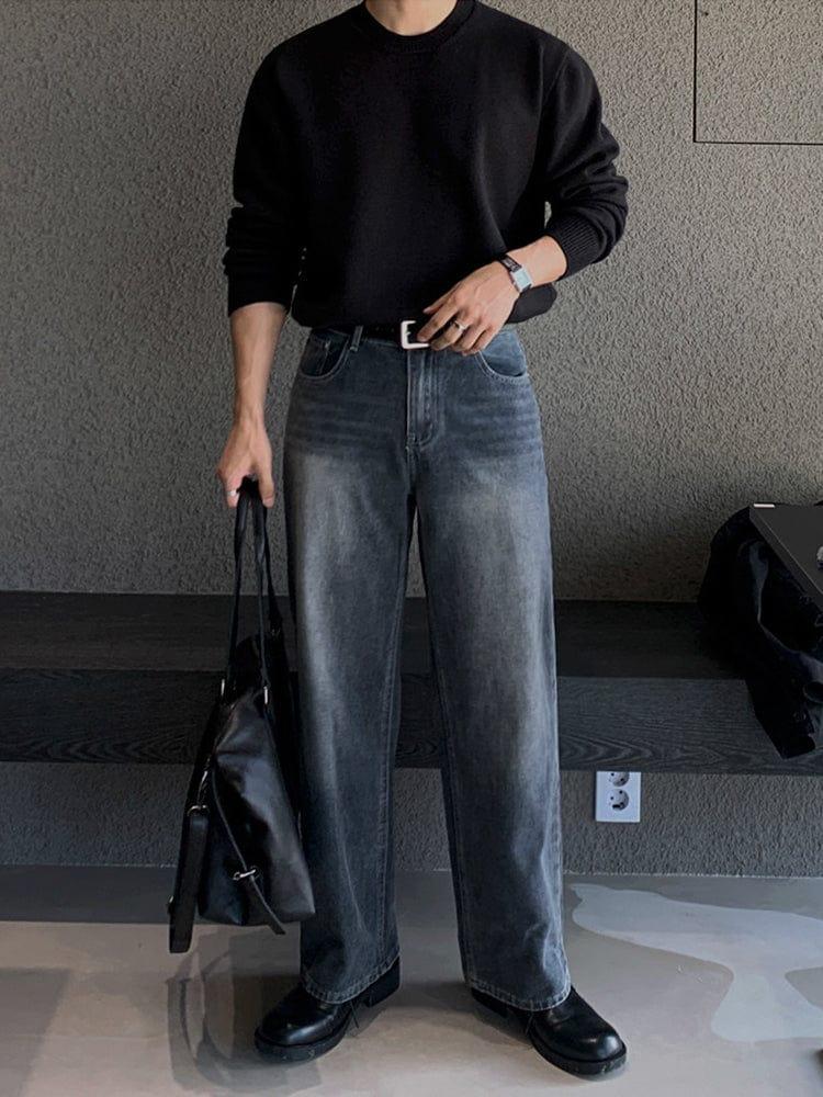 RT No. 12410 BLUE DENIM STRAIGHT JEANS Product Image