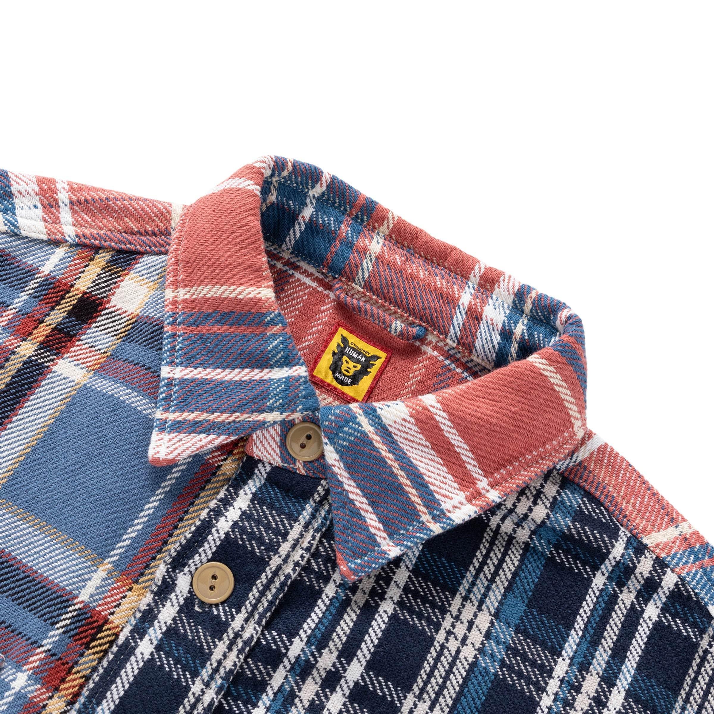 CRAZY CHECK SHIRT BLUE | Bodega Product Image
