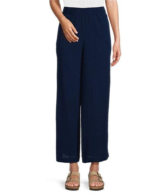 L.L.Bean Cloud Gauze Elastic Band Wide Leg Pants Product Image