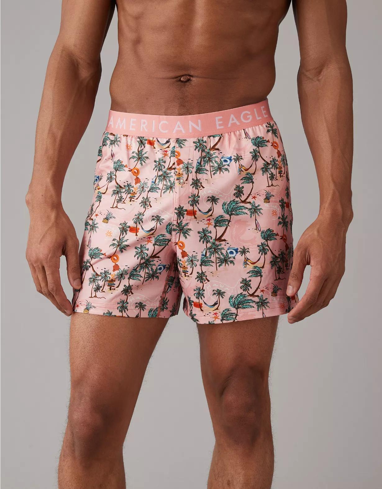 AEO Men's Cheetah Ultra Soft Pocket Boxer Short Product Image