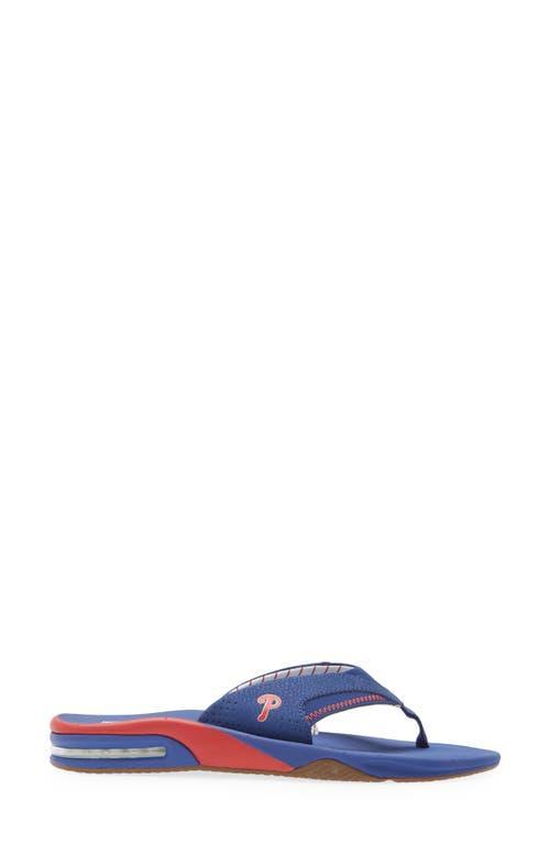 Mens REEF Philadelphia Phillies Fanning Bottle Opener Sandals Product Image
