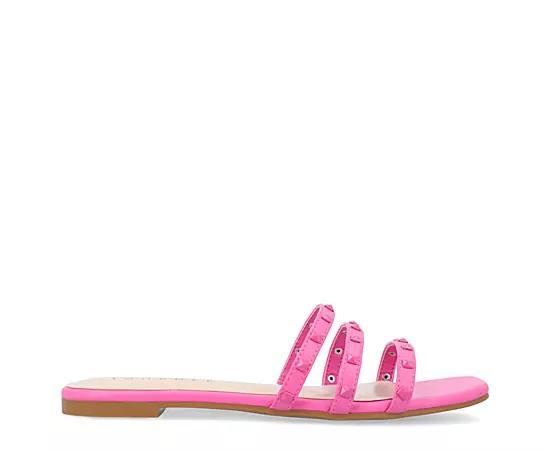 Journee Camarie Women's Embellished Strappy Sandal, Size: 8.5, Beige Product Image