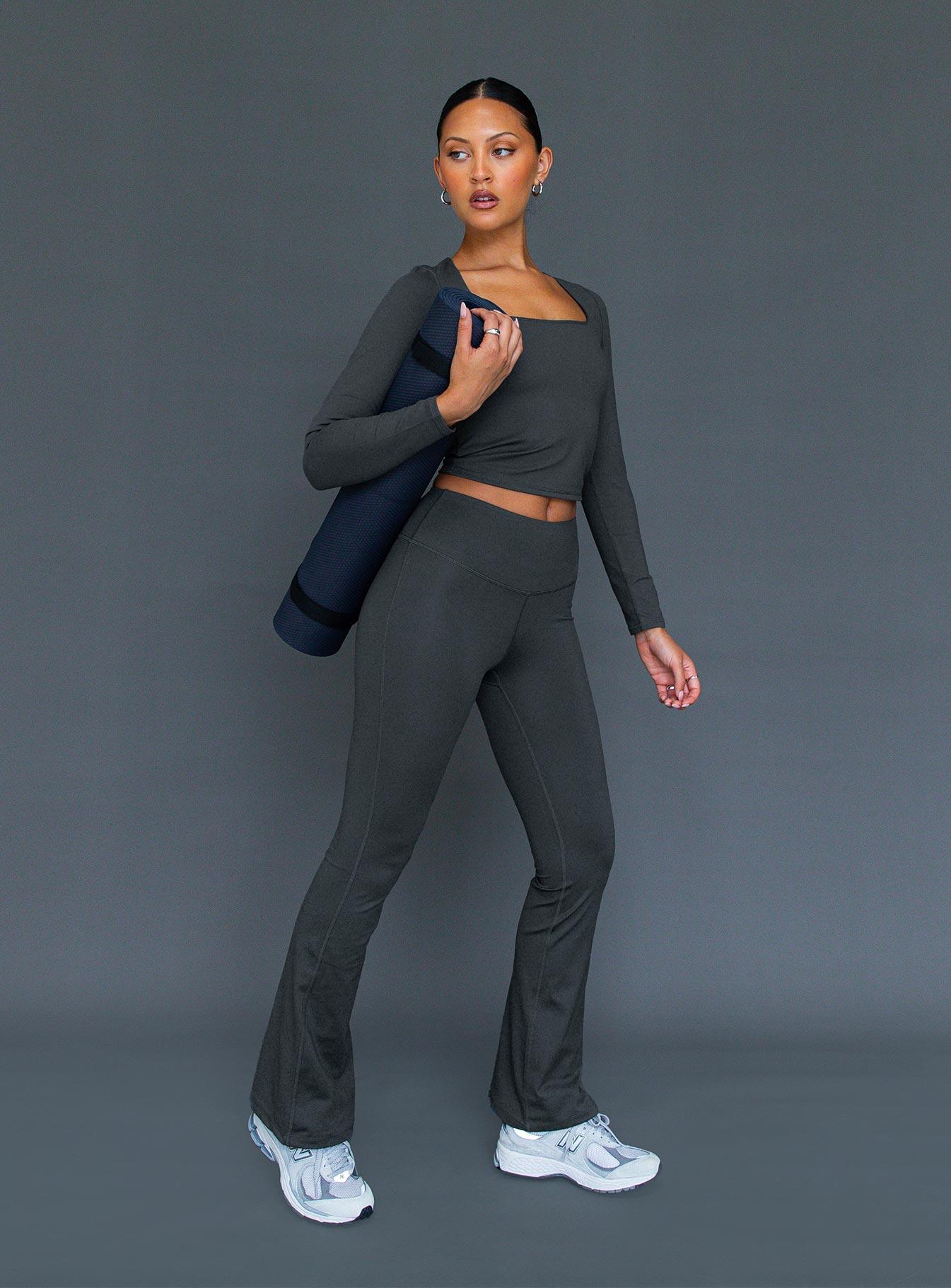 Integrity Activewear Yoga Pants Grey Product Image