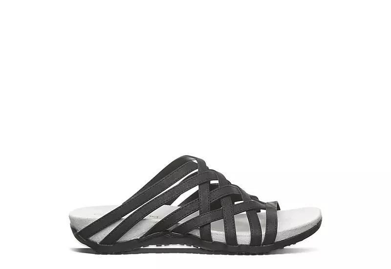 Bearpaw Zinnia Women's Strappy Slide Sandals, Size: 6, Black Product Image