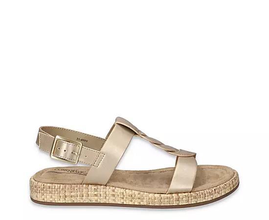 Easy Street Tampa Platform Women's Comfort Sandals, Size: 9.5, Blue Product Image