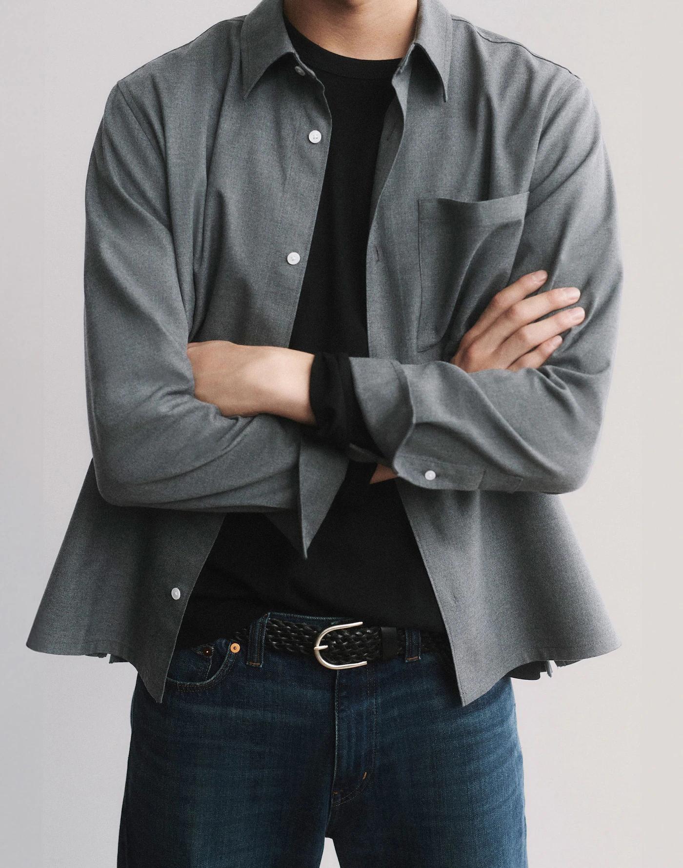 Twill Easy Long-Sleeve Shirt Product Image