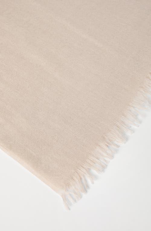 BRUNELLO CUCINELLI Cashmere And Silk Scarf In Beige Product Image