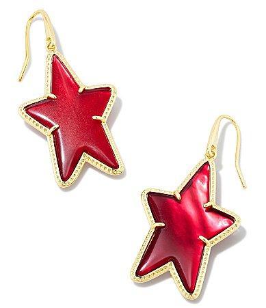 Kendra Scott Ada Star Drop Earrings - Gold Ivory Mother Of Pearl Product Image