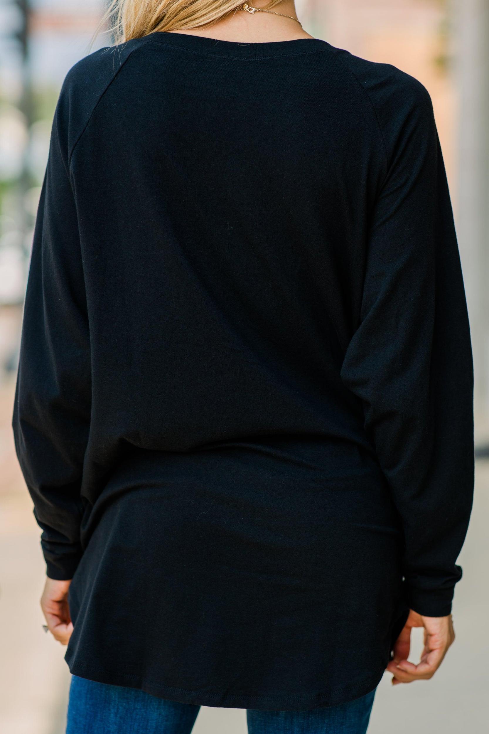 Easy Like Sunday Black Tunic Female Product Image