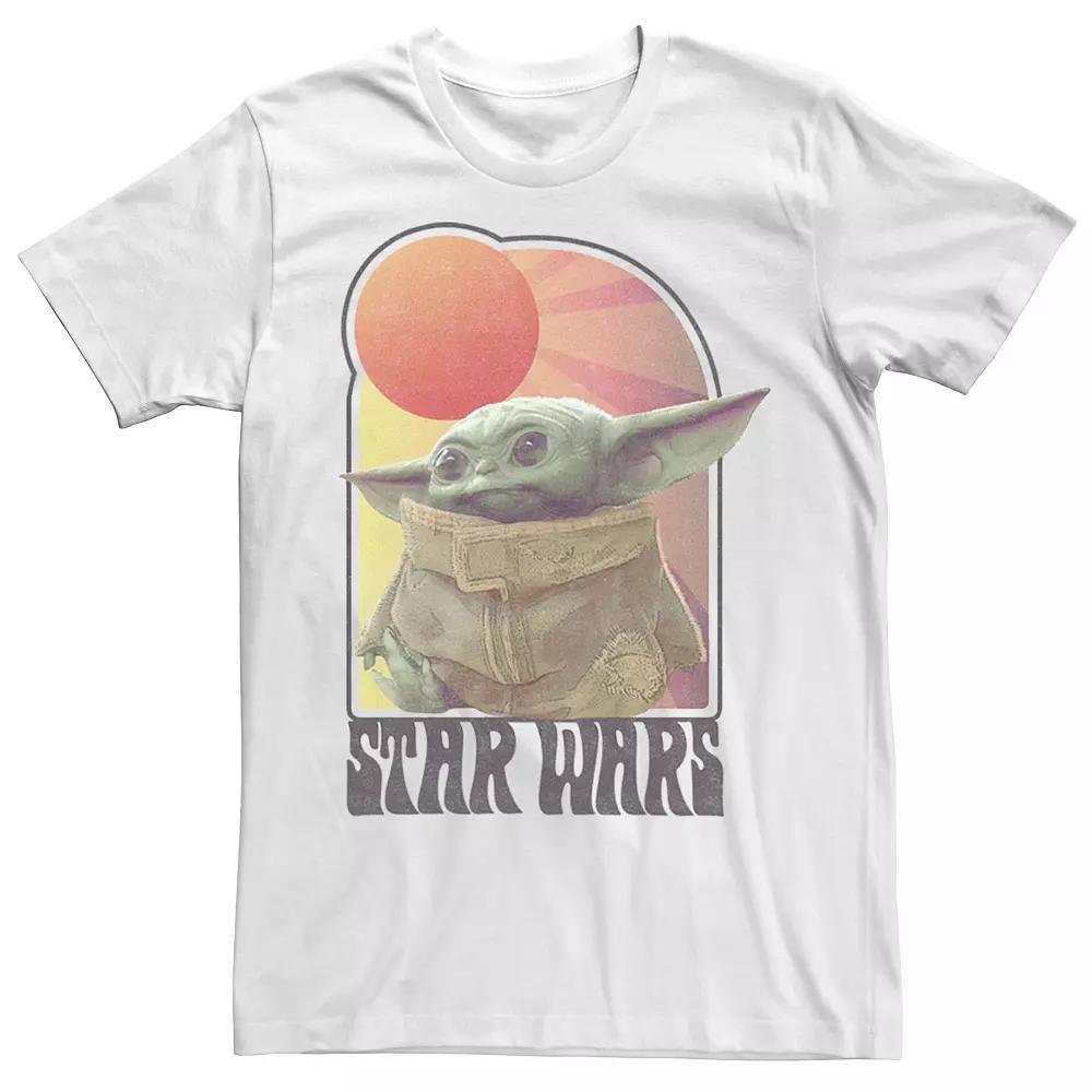 Men's Star Wars The Mandalorian Child Vintage Logo Tee, Size: XXL, White Product Image