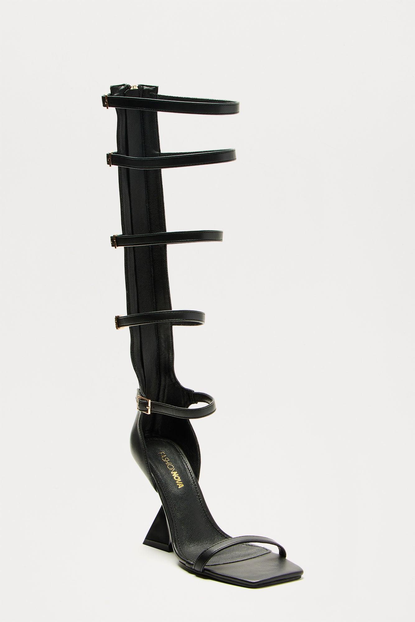 In A Trance Novelty Heels - Black Product Image