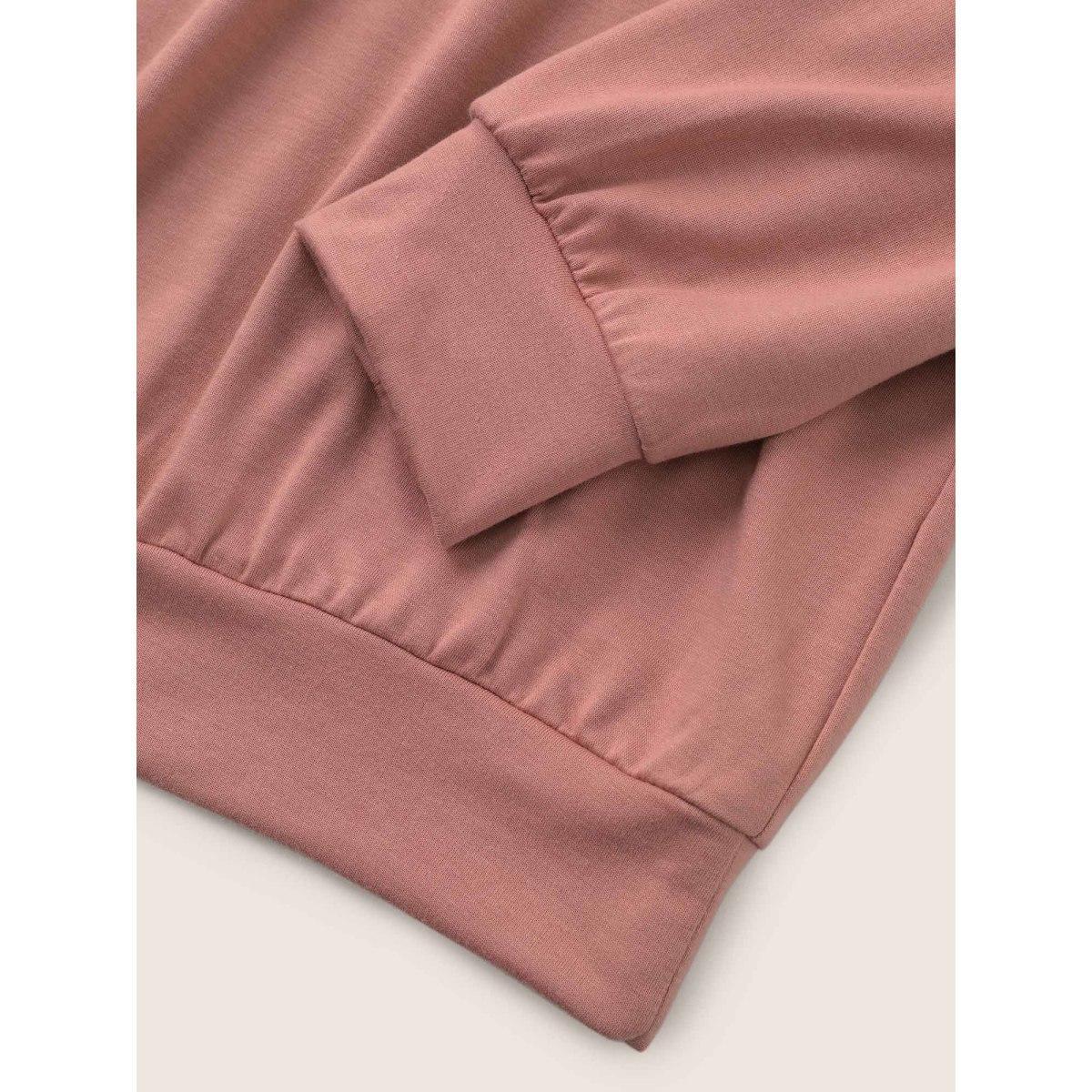Plus Size Heart Ombre Crew Neck Sweatshirt Women DustyPink Casual Non Everyday Sweatshirts BloomChic 18-20/2X Product Image