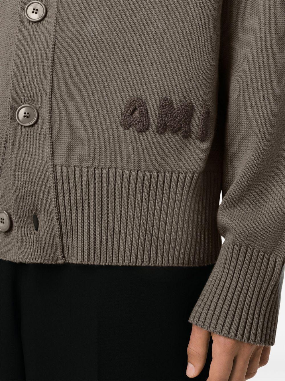 Ami embroidered cardigan Product Image