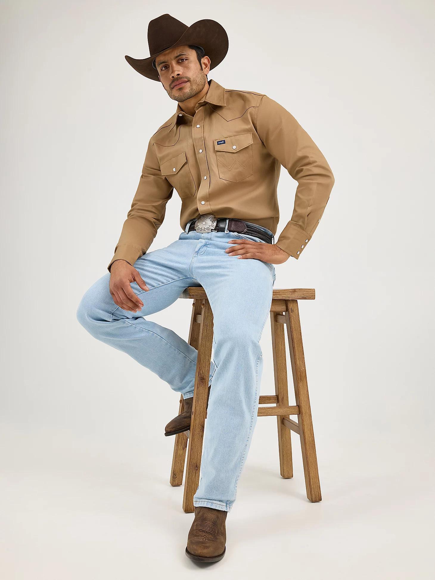 Wrangler® Cowboy Cut® Slim Fit Active Flex Jeans | Men's JEANS | Wrangler® Product Image