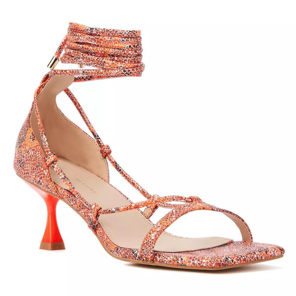Fashion to Figure Noelle Women's Heels, Size: 14 Wide, Orange Product Image